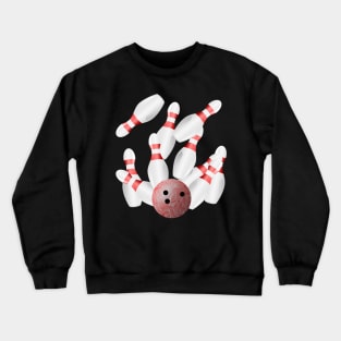 Ten Pin Bowling Strike Crewneck Sweatshirt